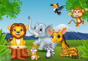 Ace Enjoy Animals Cartoon Play Schools Self Adhesive Sticker
