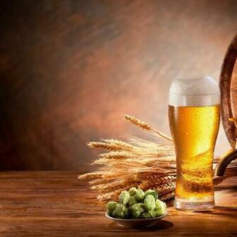 Draft Beer Background Trio Restaurant Market Outer