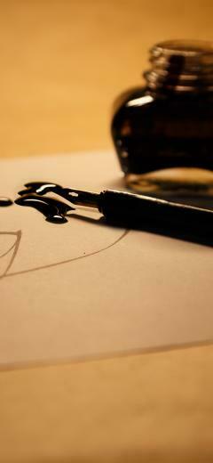 Pen Ink Paper iPhone Xs X Wallpaper Background
