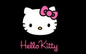 Hello Kitty Black Background Wallpaper
