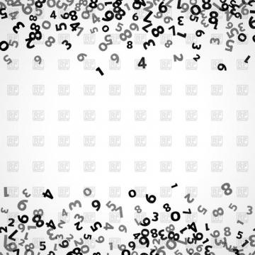 Abstract Math Number Background Vector Image Of