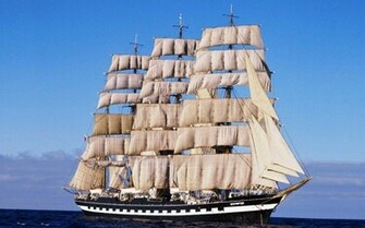 Clicswallpaper Kruzenshtern Tall Ship Wallpaper
