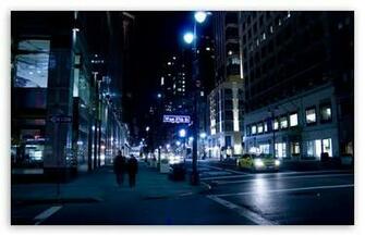 City Street Night HD Desktop Wallpaper High Definition Fullscreen