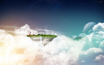 Floating Island Wallpaper