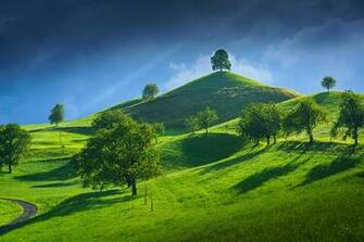 Wallpaper Switzerland Canton Of Zug Nature Sky Hill Trees