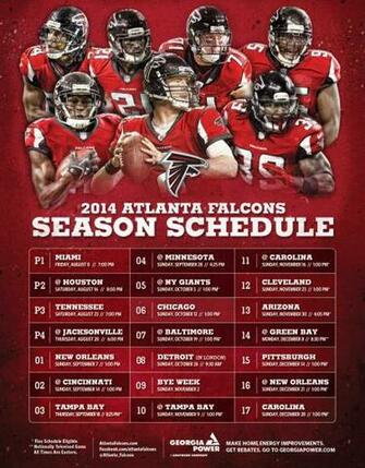 Atlanta Falcons Magnet Schedule