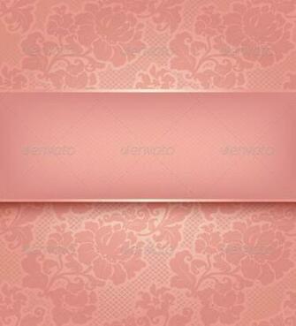 Lace Background Ornamental Pink Flowers Background Decorative