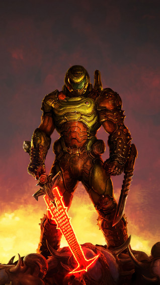 Doom Slayer Eternal J Phone 4k Wallpaper