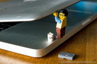 In The Wild Lego Minifigure Series Computer Programmer Wallpaper