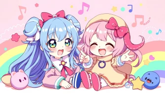 Kuromi And Melody Wallpaper