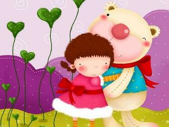 Cute Cartoon Wallpaper Girls