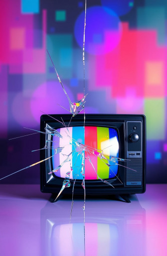 Broken Tv Screen Wallpaper
