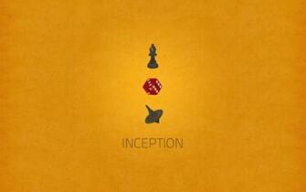 Minimalistic Text Inception Dice Chess Pieces Token Yellow