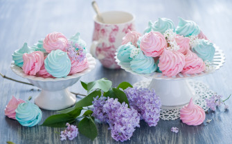 Delicate Meringue Dreams Wallpaper