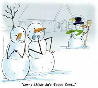 Funny Snowman Pictures Cartoon Conversation