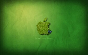 Grass Apple Logo Wallpaper