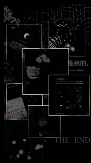 Aesthetic Black Lockscreen Dark Wallpaper iPhone
