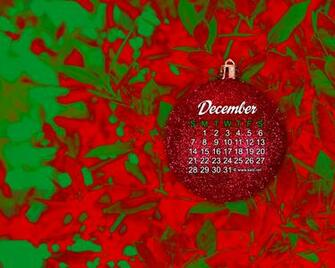 December Calendar Wallpaper