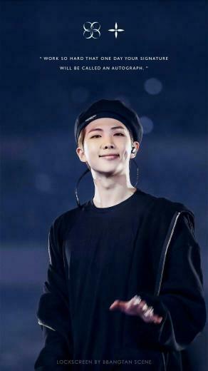 Rm Wallpaper Bts In Quotes Lockscreen