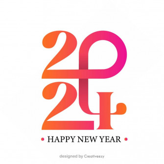 Happy New Year Custom Colorful Text On White Background Wallpaper