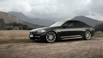 Wallpaper Bmw Black Side F10 HD