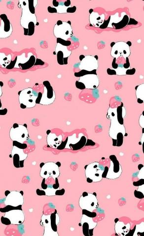 Cute Wallpaper Of Pink In Panda