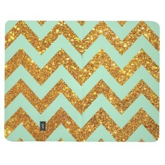 Turquoise Glitter Chevron Background Jade Girly Gold