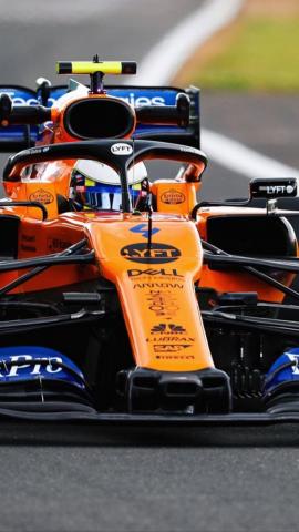 Lando Norris Formula Car Mclaren
