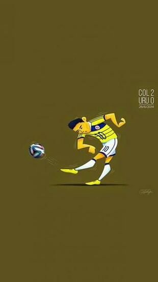 Wonder Strike Worldcup Football Cartoon Fanart iPhone
