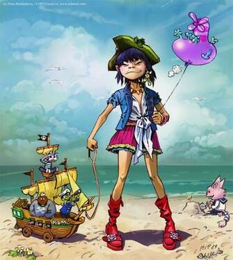 Gorillaz Image Noodle From Plastic Beach HD Wallpaper And
