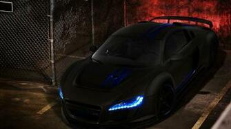 Wallpaper Audi R8 Black Tuning Cars Large On The