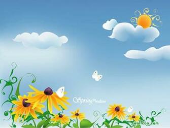 Variasi Pena Korean Spring Background Wallpaper