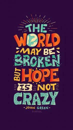 Not Crazy Broken World iPhone Wallpaper