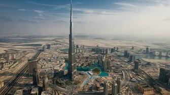 Wallpaper Dubai City Skyscrapers Building 4k