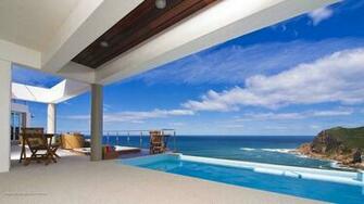 Beach House Wallpaper Image