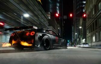 Wallpaper Nissan Gt R Fire R35 Drifting Image For Desktop