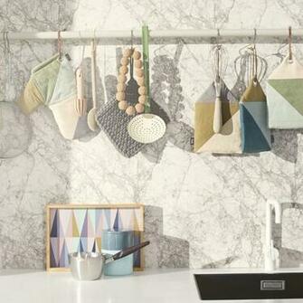 Marble Wallpaper Grey Ferm Living Printed On Wallsmart Non