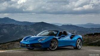 Ferrari Spider Blu Corsa Front HD Wallpaper