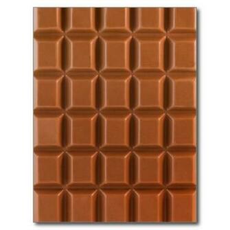 Chocolate Bar Background Postcard