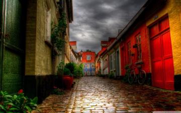 Alleyway Wallpaper Top Background