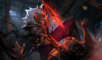 Bloodmoon Pyke Wallpaper Lol Artwork By Viktor Titov