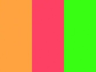 Neon Carrot Fuchsia And Green Solid Three Color Background
