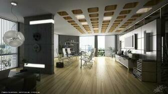 3d Office Space Wallpaper