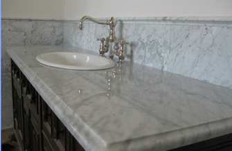 Wallpaper White Cabinet Tile Floor Marble Countertop Combo