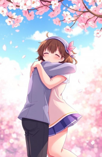 Anime Hug Wallpaper