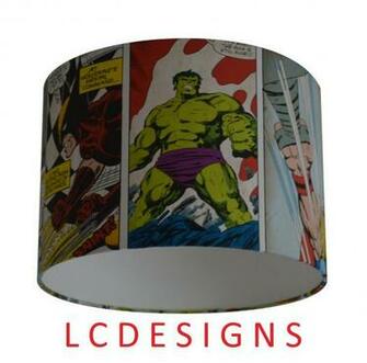 Marvel Comic Strip Super Heroes The Hulk Spiderman Handmade Wallpaper