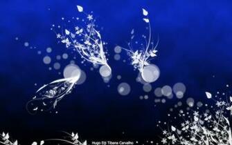 Blue Tribal Wallpaper