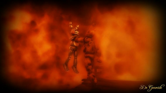 Fnaf Springtrap Vs Toy Bonnie Wallpaper Scene By Drgenocidesfm On