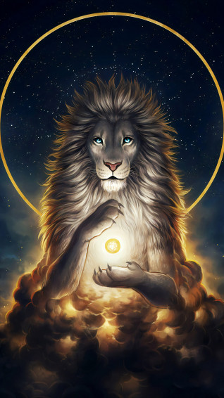 Galaxy Lion Wallpaper