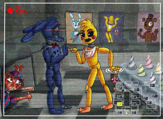 toy chica and cupcake